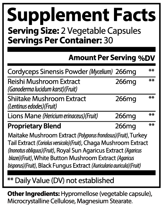 Vitareve Mushroom Complex 10X - 90-Day Supply (3 Bottles)